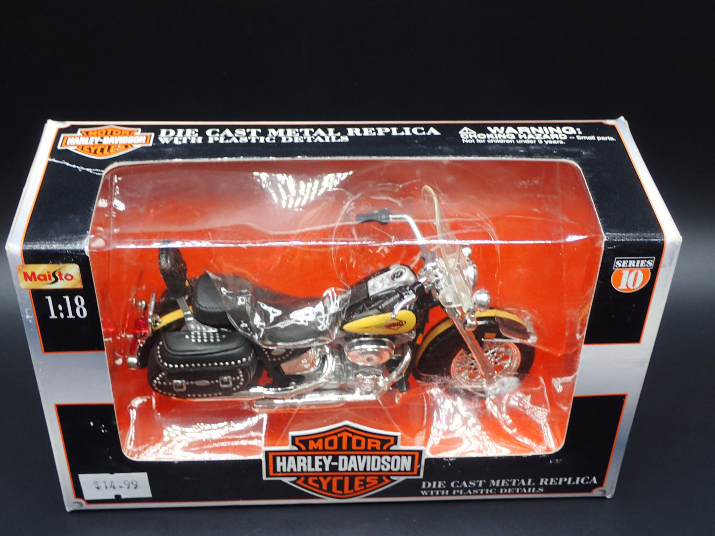 2000 FLSTC HERITAGE SOFTAIL CLASSIC HARLEY DAVIDSON MAISTO SERIES 10 1:18 MODEL