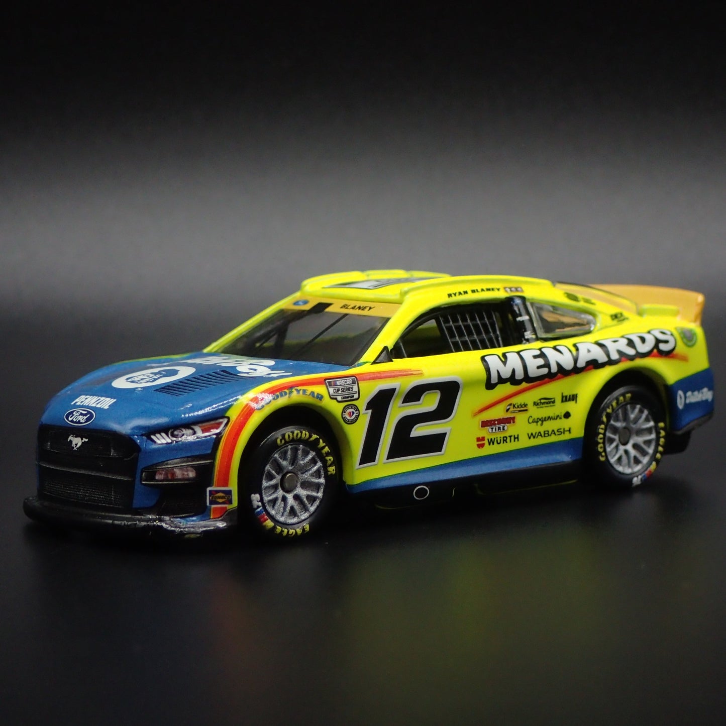 2023 23 FORD MUSTANG #12 RYAN BLANEY MENARDS DUTCH NASCAR 1:64 SCALE DIECAST CAR
