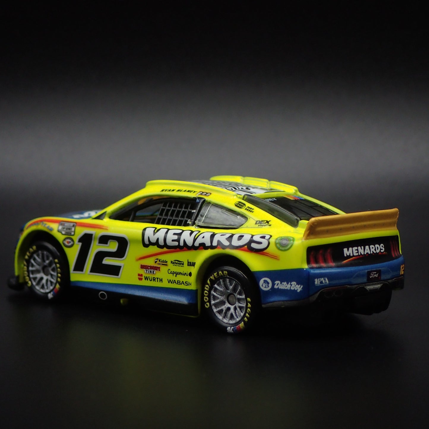 2023 23 FORD MUSTANG #12 RYAN BLANEY MENARDS DUTCH NASCAR 1:64 SCALE DIECAST CAR