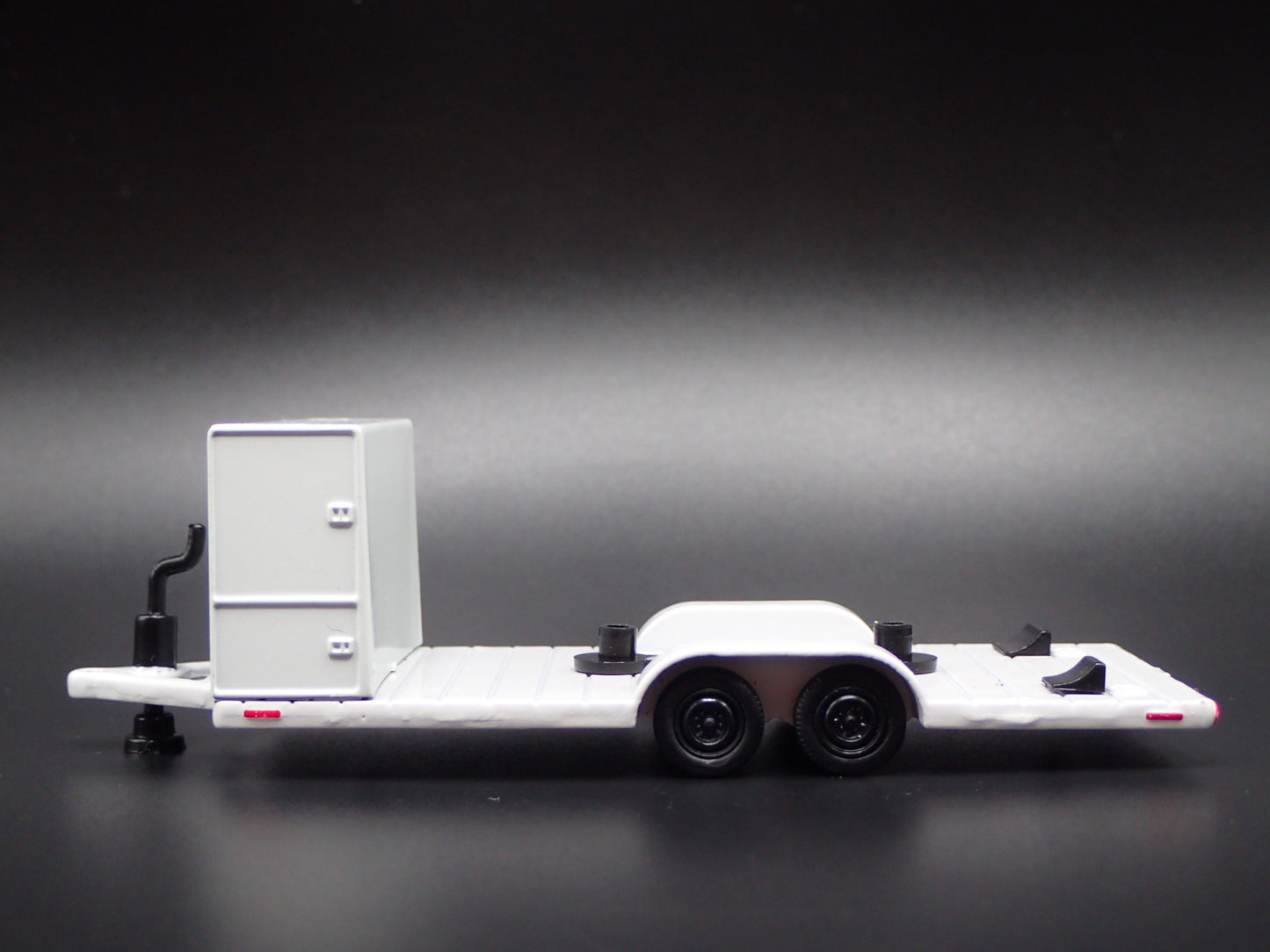 FLATBED CAR TRAILER W HITCH RACING 1:64 SCALE COLLECTIBLE DIORAMA DIECAST MODEL