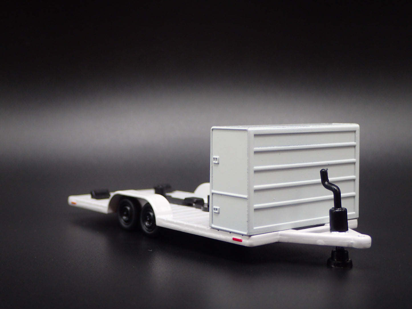 FLATBED CAR TRAILER W HITCH RACING 1:64 SCALE COLLECTIBLE DIORAMA DIECAST MODEL