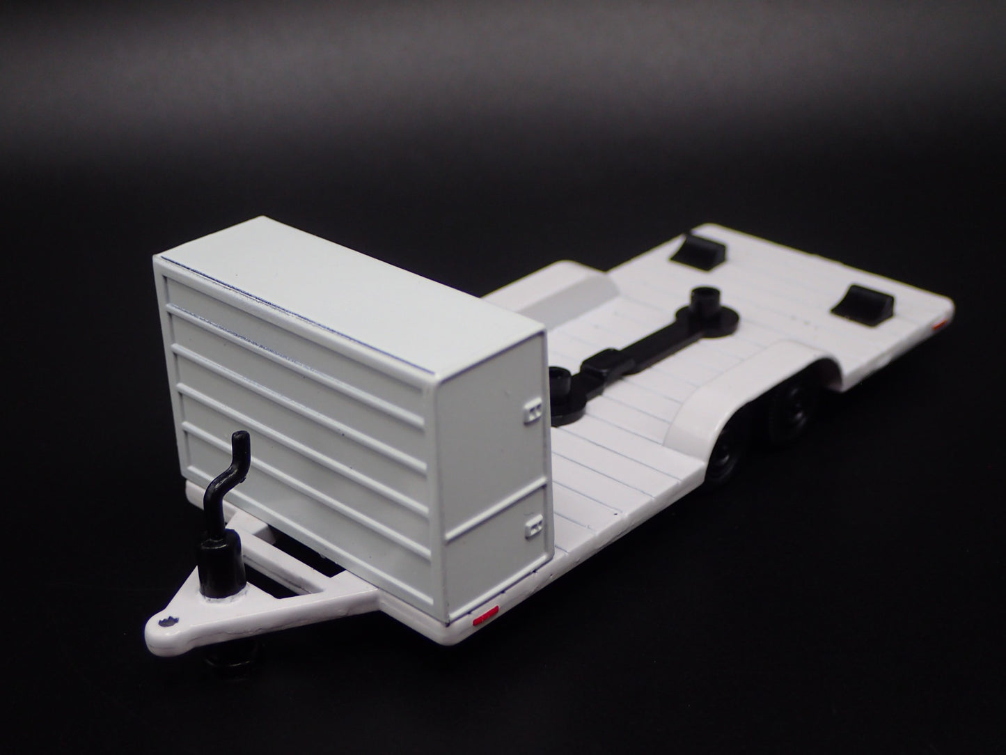 FLATBED CAR TRAILER W HITCH RACING 1:64 SCALE COLLECTIBLE DIORAMA DIECAST MODEL