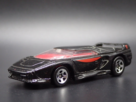 1989-1993 VECTOR W8 TWIN TURBO BLACK 1:64 SCALE DIORAMA DIECAST MODEL CAR
