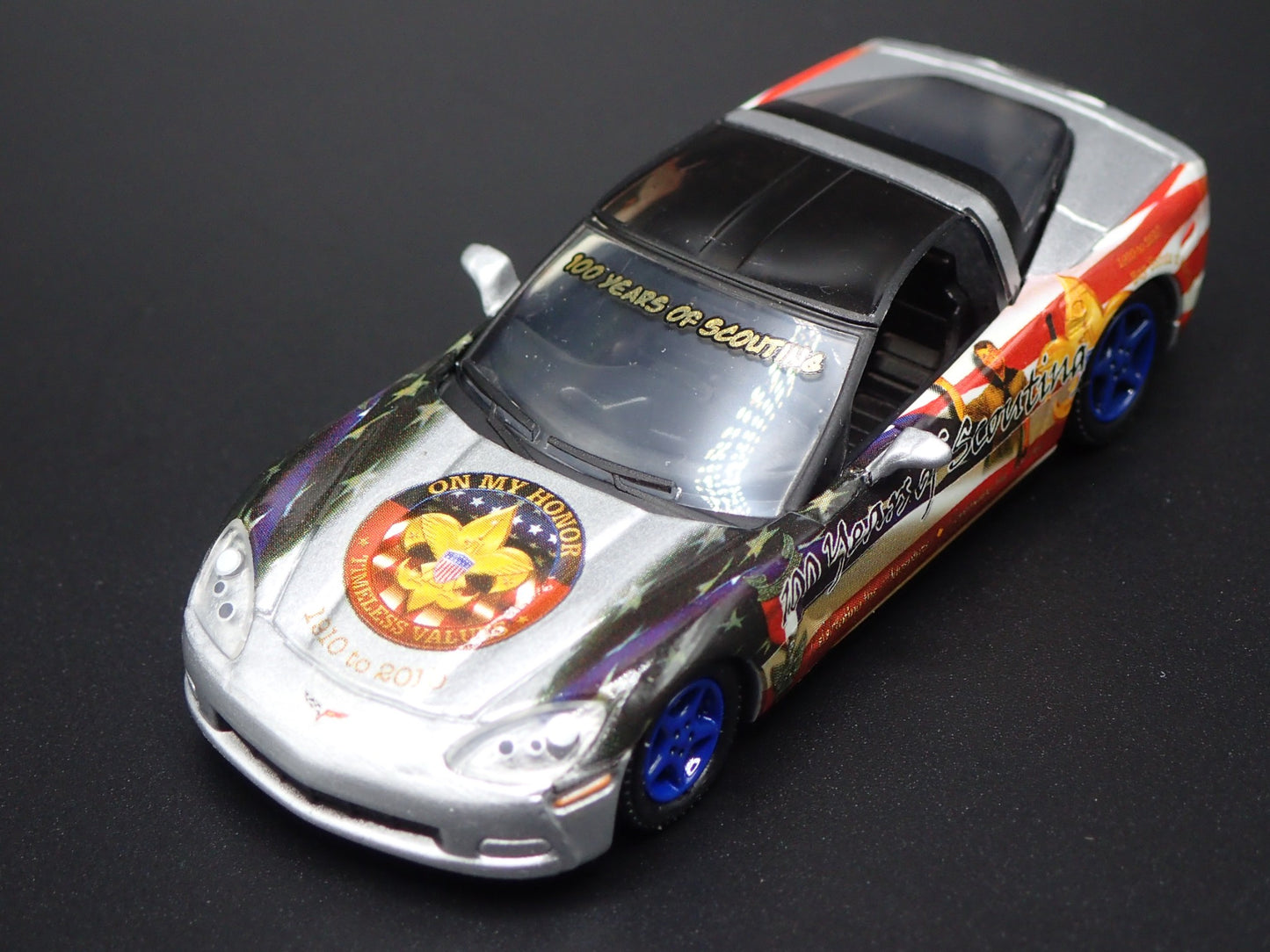 2005-2013 CHEVY CHEVROLET CORVETTE BOY SCOUTS 100TH 1:64 SCALE DIECAST MODEL CAR