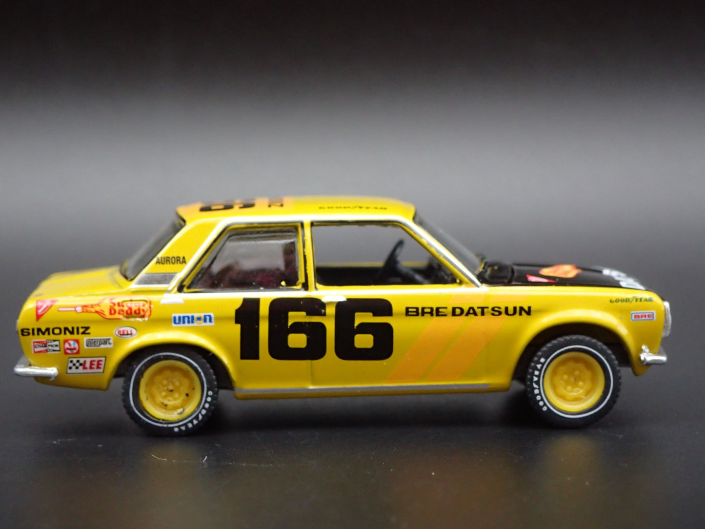1967-1973 DATSUN 510 4 FOUR DOOR BRE BROCK MORTON RALLY 1:64 DIECAST MODEL CAR