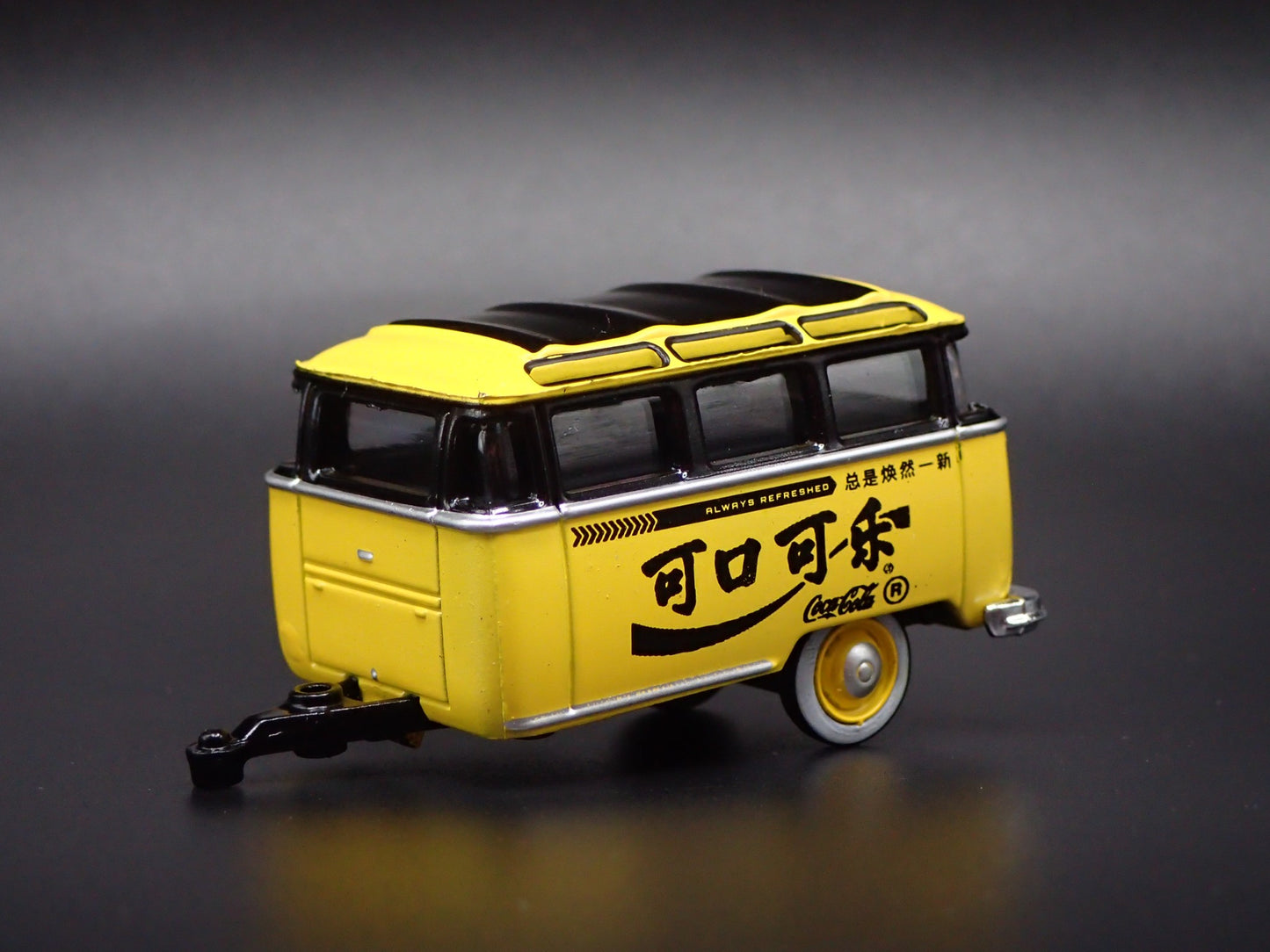 1960 60 VOLKSWAGEN CUT BUS TRAILER w HITCH 1/64 SCALE DIORAMA DIECAST MODEL CAR