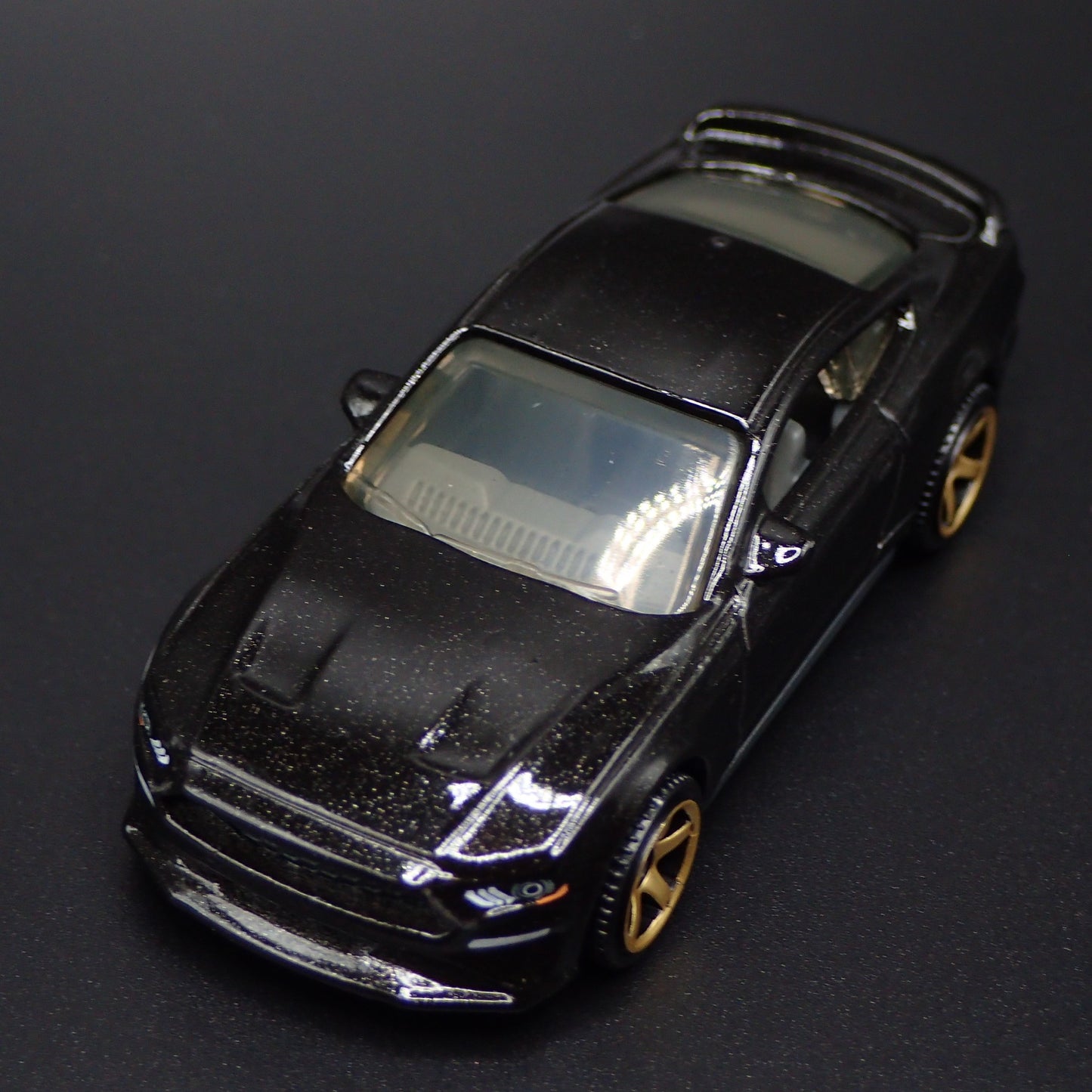2015-2023 FORD MUSTANG COUPE BLACK 1/64 SCALE COLLECTIBLE DIECAST MODEL CAR