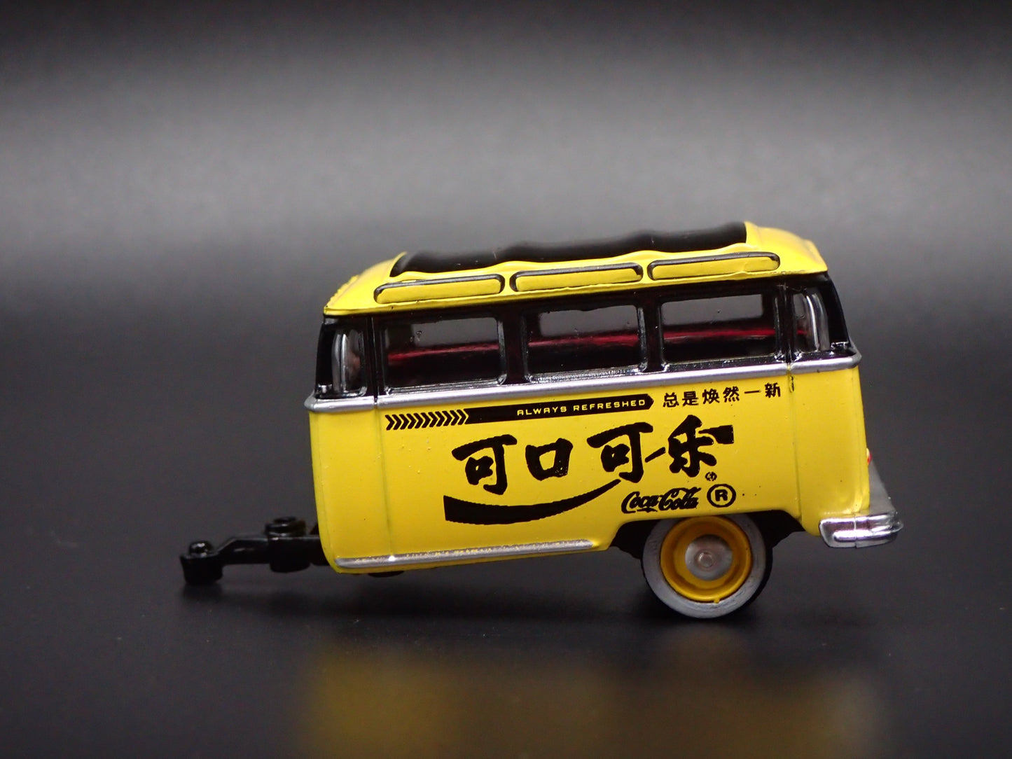 1960 60 VOLKSWAGEN CUT BUS TRAILER w HITCH 1/64 SCALE DIORAMA DIECAST MODEL CAR