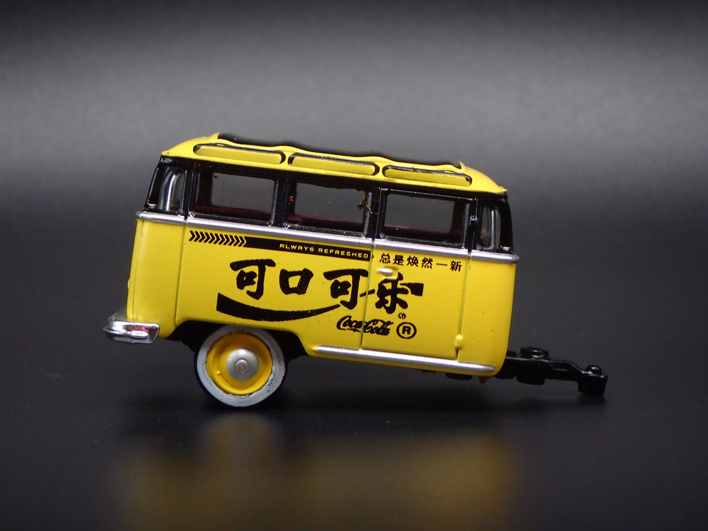 1960 60 VOLKSWAGEN CUT BUS TRAILER w HITCH 1/64 SCALE DIORAMA DIECAST MODEL CAR
