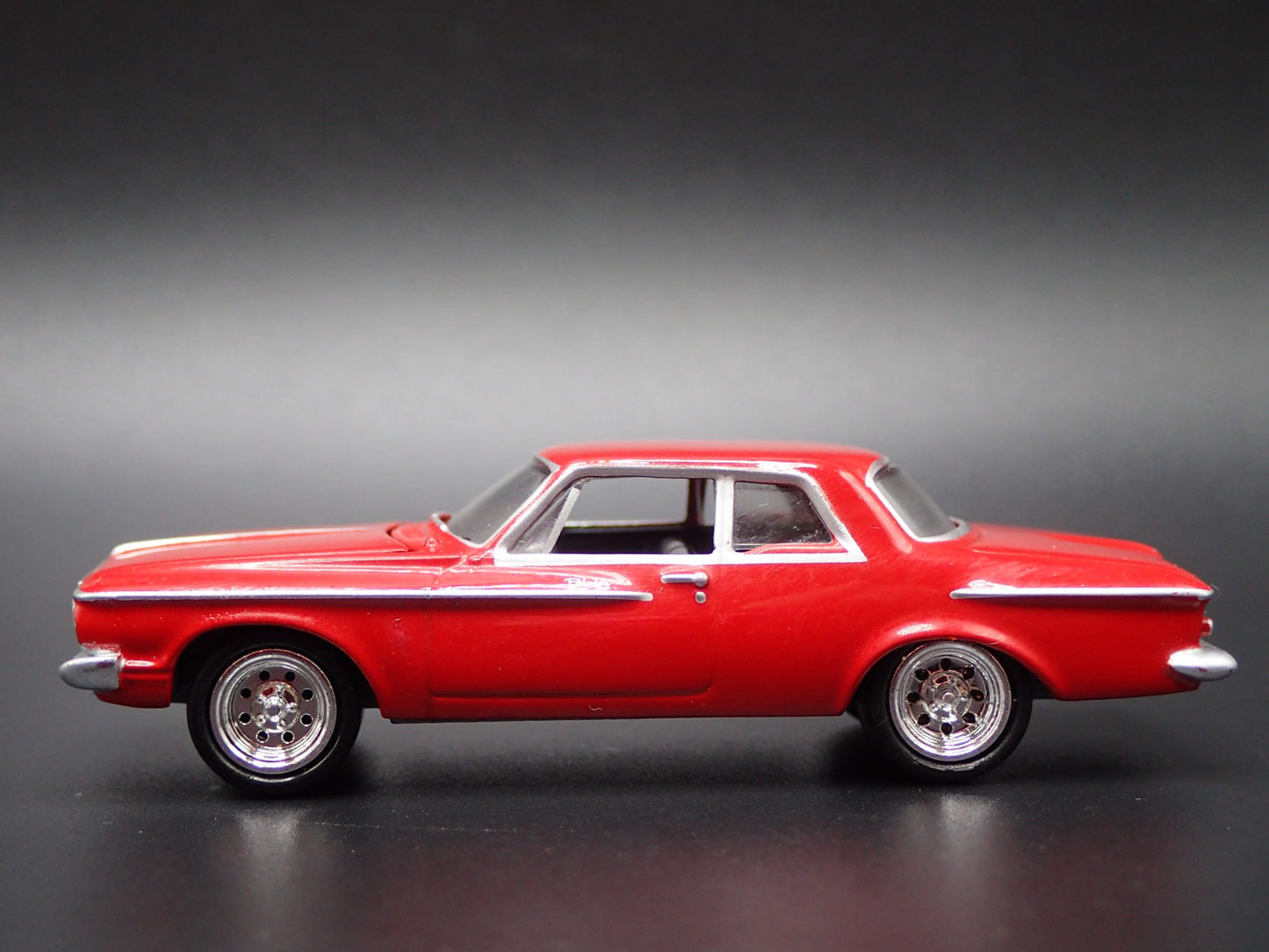 1962 62 PLYMOUTH BELVEDERE RED 1/64 SCALE COLLECTIBLE DIORAMA DIECAST MODEL CAR