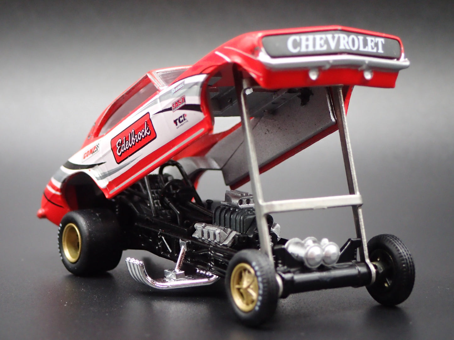 1969 CHEVY CHEVROLET CAMARO Z28 FUNNY CAR EDELBROCK 1:64 SCALE DIECAST MODEL CAR