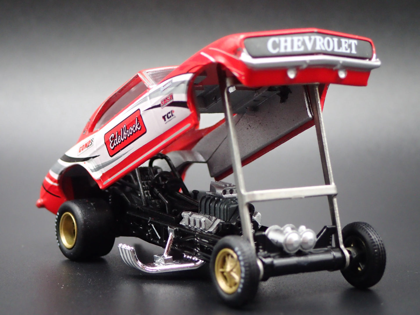 1969 CHEVY CHEVROLET CAMARO Z28 FUNNY CAR EDELBROCK 1:64 SCALE DIECAST MODEL CAR