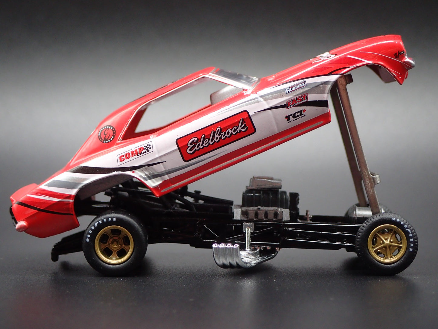 1969 CHEVY CHEVROLET CAMARO Z28 FUNNY CAR EDELBROCK 1:64 SCALE DIECAST MODEL CAR