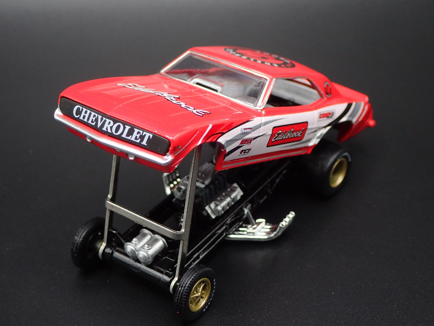 1969 CHEVY CHEVROLET CAMARO Z28 FUNNY CAR EDELBROCK 1:64 SCALE DIECAST MODEL CAR