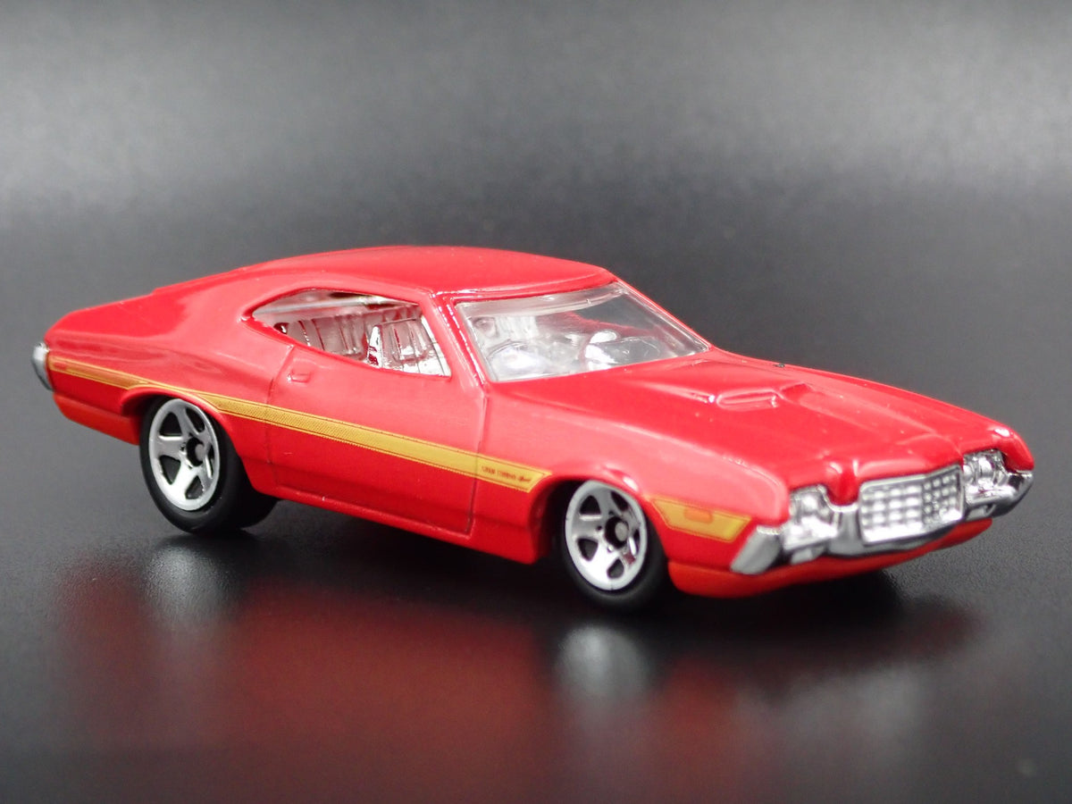 1972 FORD GRAN TORINO SPORT RARE 1:64 SCALE COLLECTIBLE DIECAST MODEL CAR-Burning Rubber Toy Company