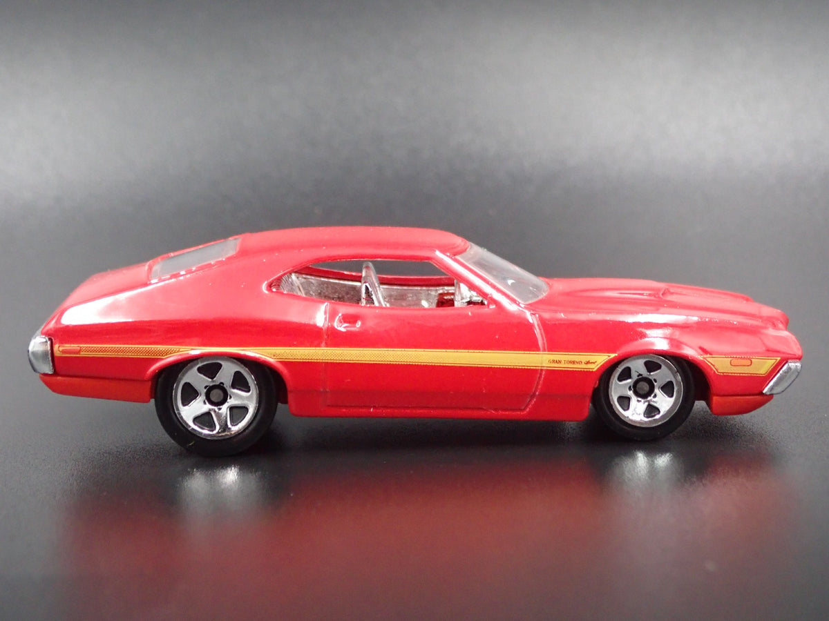 1972 FORD GRAN TORINO SPORT RARE 1:64 SCALE COLLECTIBLE DIECAST MODEL CAR-Burning Rubber Toy Company