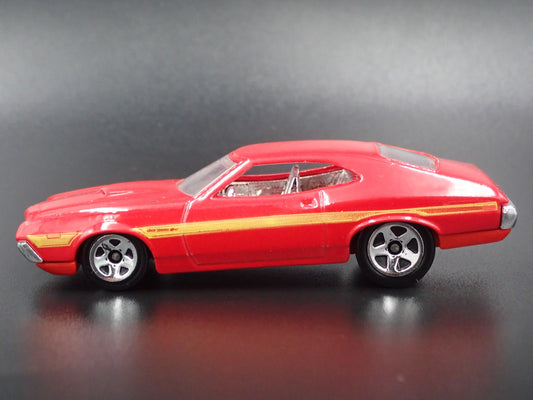 1972 FORD GRAN TORINO SPORT RARE 1:64 SCALE COLLECTIBLE DIECAST MODEL CAR-Burning Rubber Toy Company