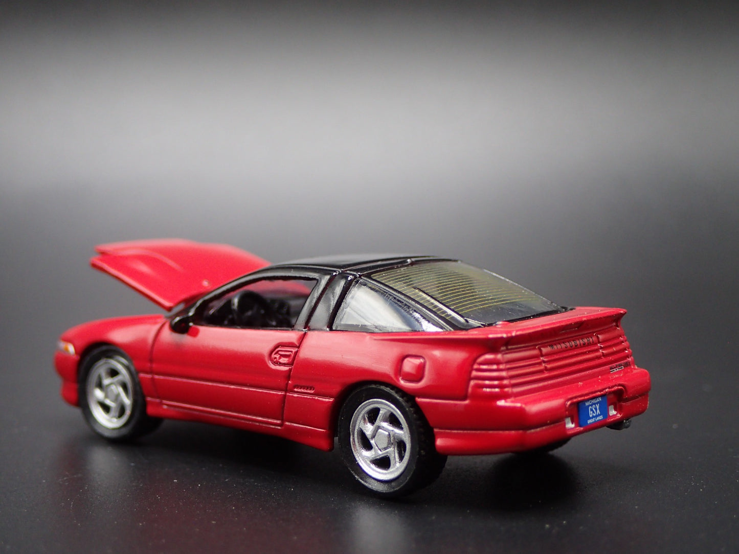 1990-1994 MITSUBISHI ECLIPSE GSX 1:64 SCALE DISPLAY DIORAMA DIECAST MODEL CAR