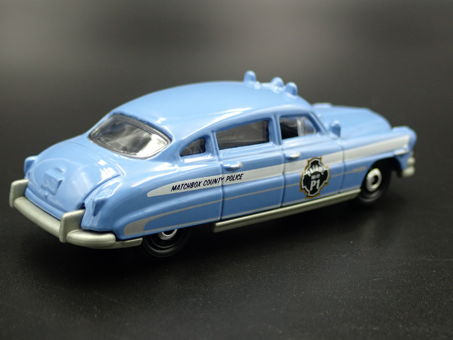 1951 51 HUDSON HORNET 4 FOUR DOOR COUNTY POLICE CAR 1/64 SCALE DIECAST MODEL CAR
