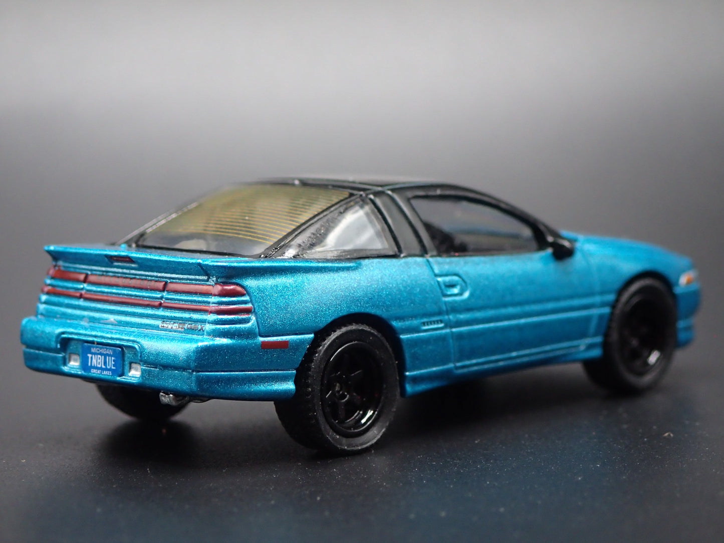 1990-1994 MITSUBISHI ECLIPSE GSX 1:64 SCALE DISPLAY DIORAMA DIECAST MODEL CAR