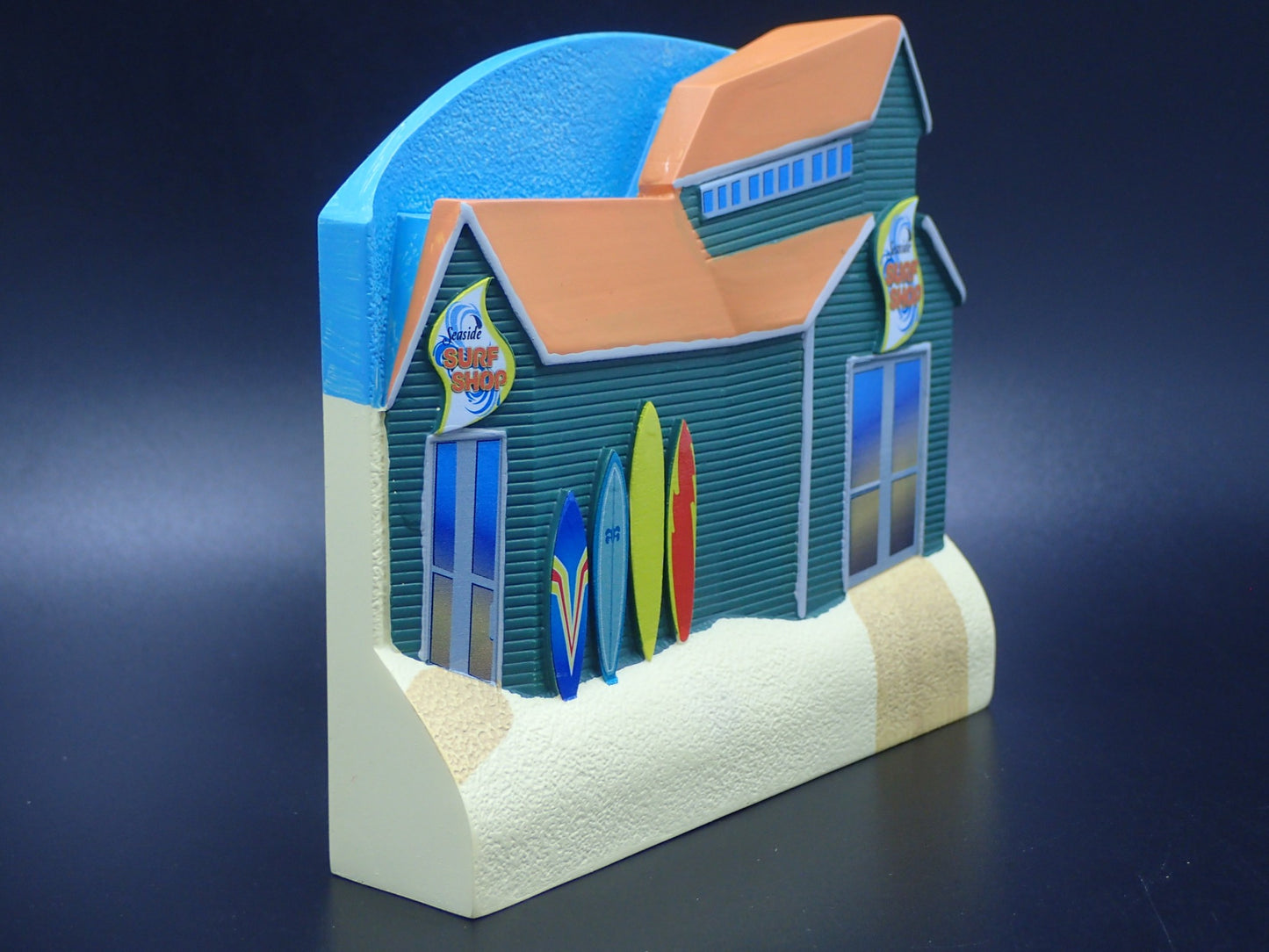 OCEAN SEASIDE SURF SHOP RESIN DIORAMA SCENE BACKGROUND DISPLAY PROP 1:64 SCALE