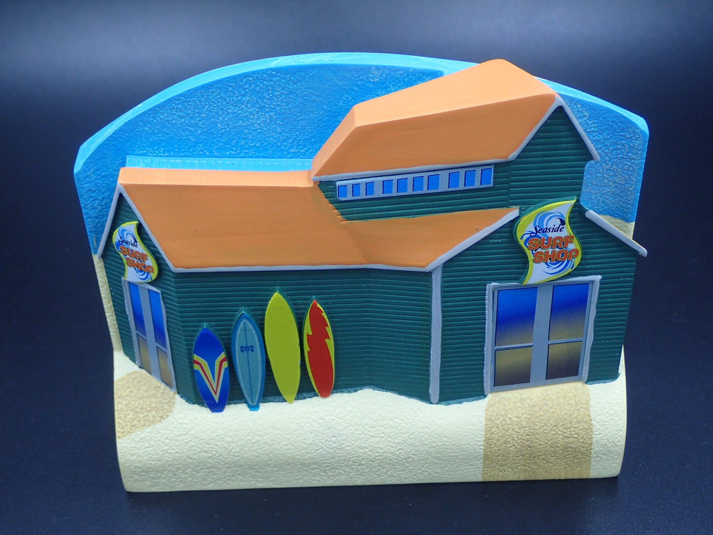 OCEAN SEASIDE SURF SHOP RESIN DIORAMA SCENE BACKGROUND DISPLAY PROP 1:64 SCALE