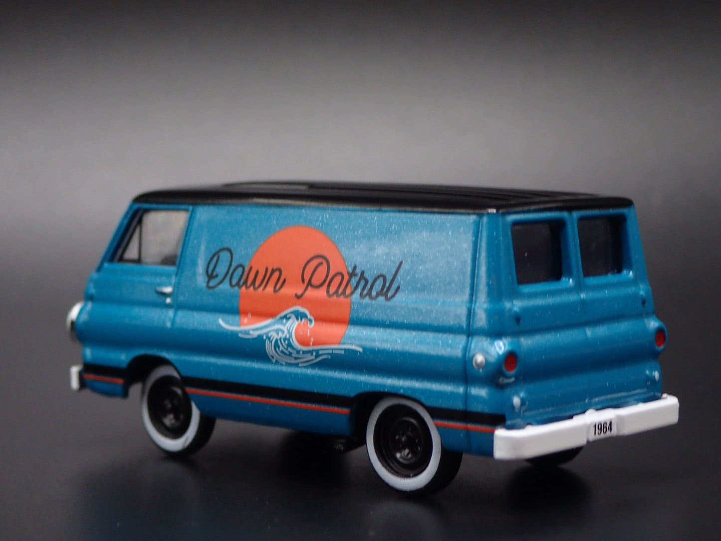 1964 64 DODGE A100 PANEL VAN GREEN 1/64 SCALE DIORAMA DIECAST MODEL CAR