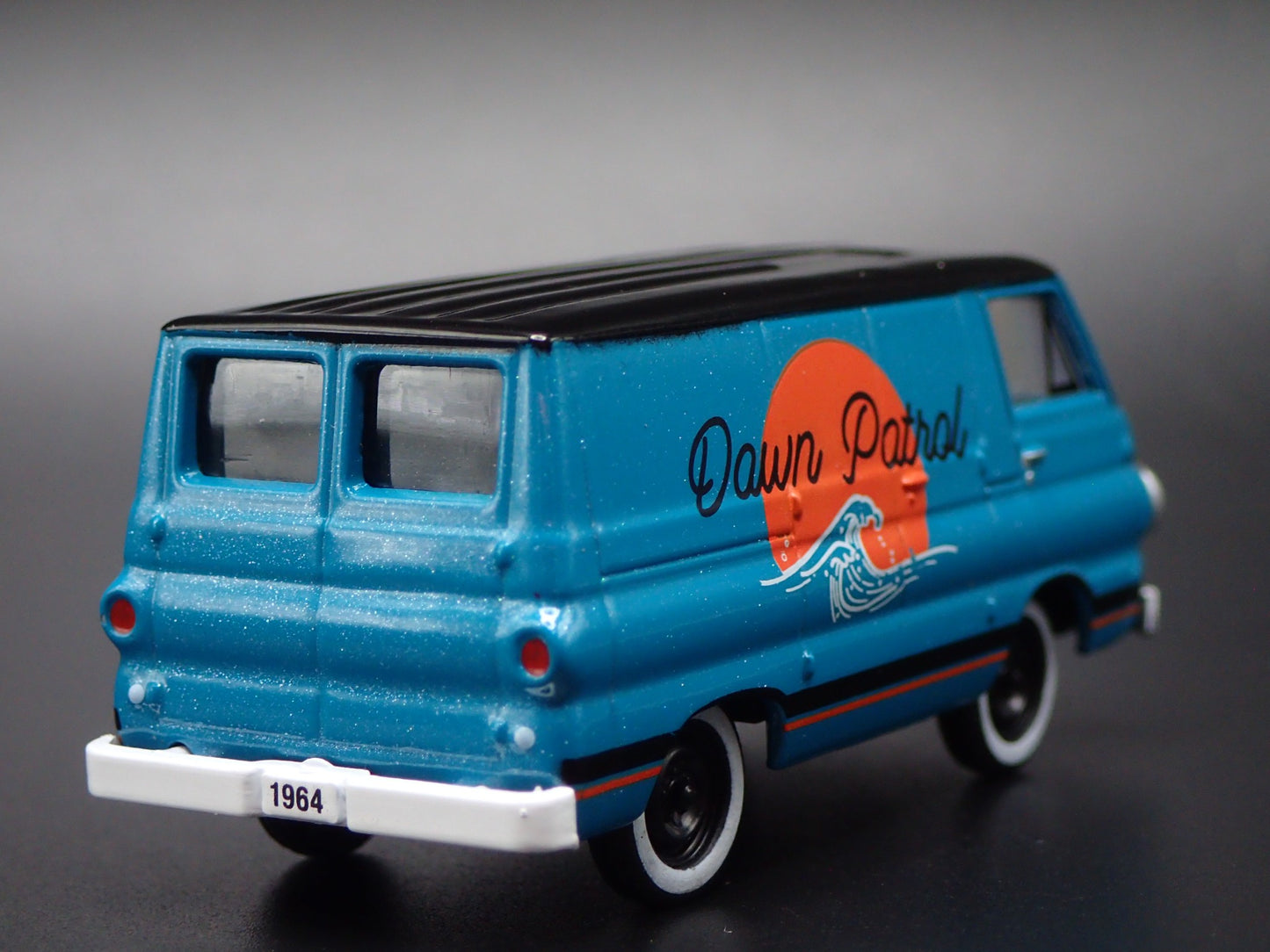 1964 64 DODGE A100 PANEL VAN GREEN 1/64 SCALE DIORAMA DIECAST MODEL CAR