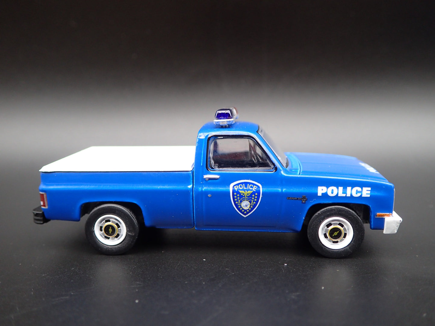 1981 CHEVY CHEVROLET C10 TRUCK CONRAIL TRAIN POLICE 1/64 SCALE DIECAST MODEL CAR