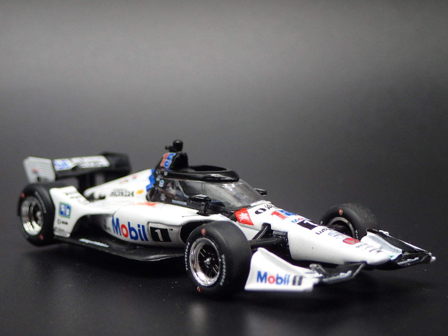 2025 25 INDY RACING HONDA 15 GRAHAM RAHAL MOBIL 1 1:64 SCALE DIECAST MODEL CAR