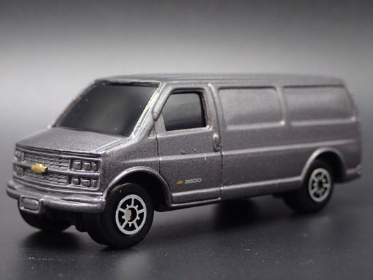 CHEVY CHEVROLET 3500 EXPRESS VAN GRAY 1:64 SCALE COLLECTIBLE DIECAST MODEL CAR
