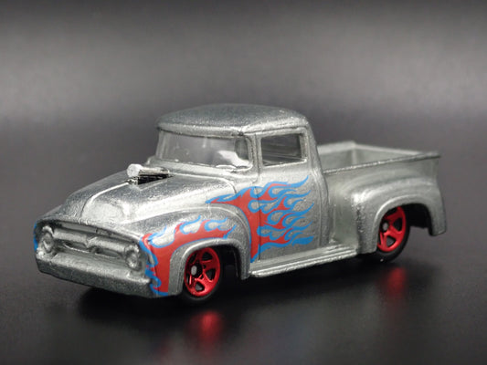 1956 56 FORD F100 PICKUP TRUCK SILVER 1:64 SCALE COLLECTIBLE DIECAST MODEL CAR