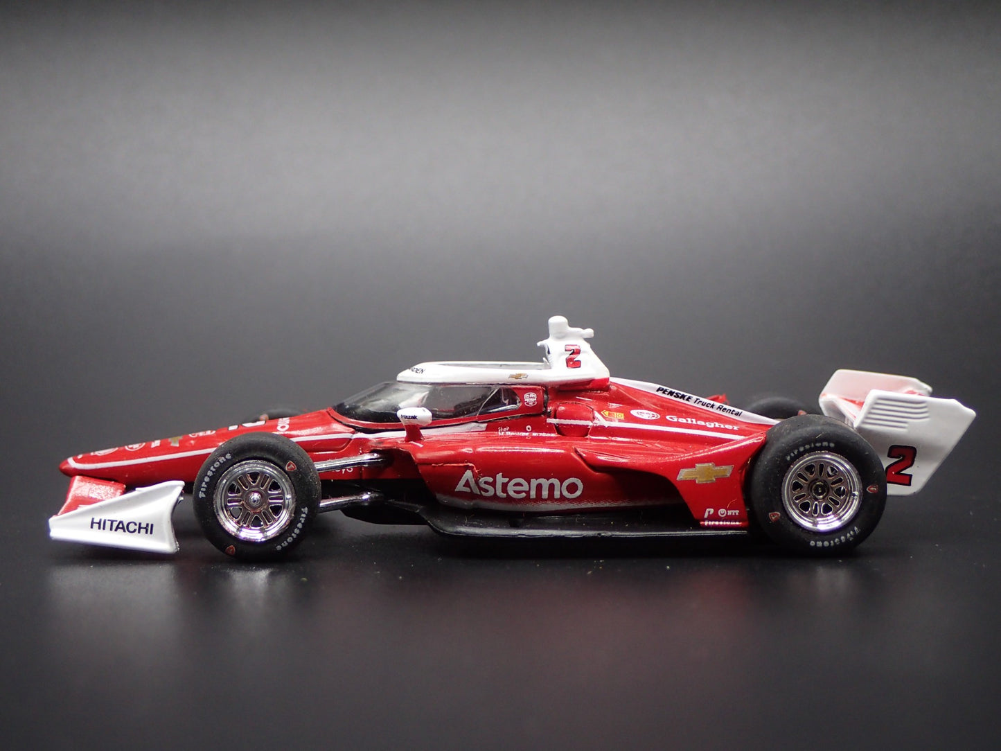 2025 INDY RACING CHEVY 2 JOSEF NEWGARDEN ASTEMO 1:64 SCALE DIECAST MODEL CAR