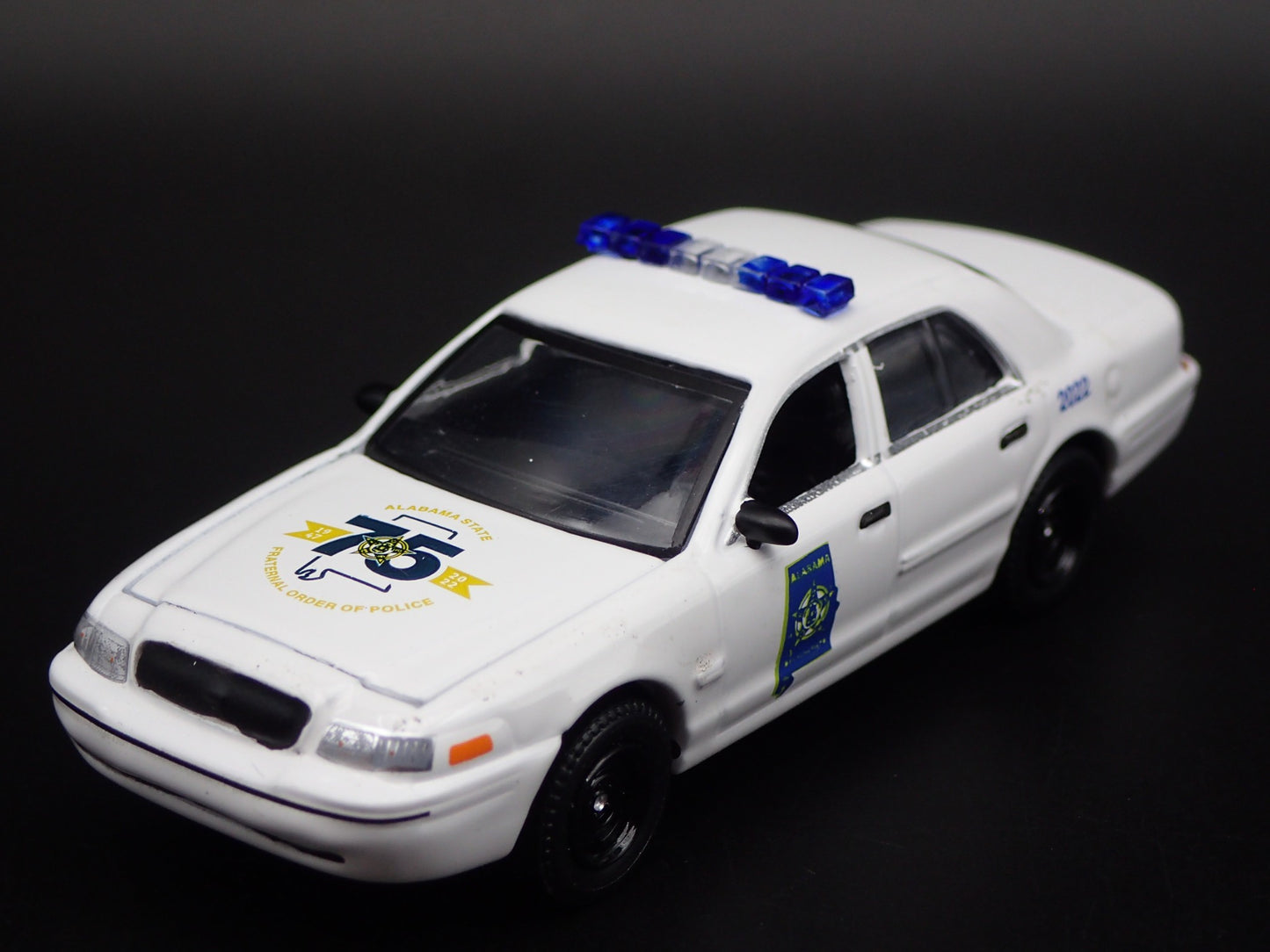 2008 FORD CROWN VICTORIA ALABAMA STATE POLICE FOP 1:64 SCALE DIECAST MODEL CAR