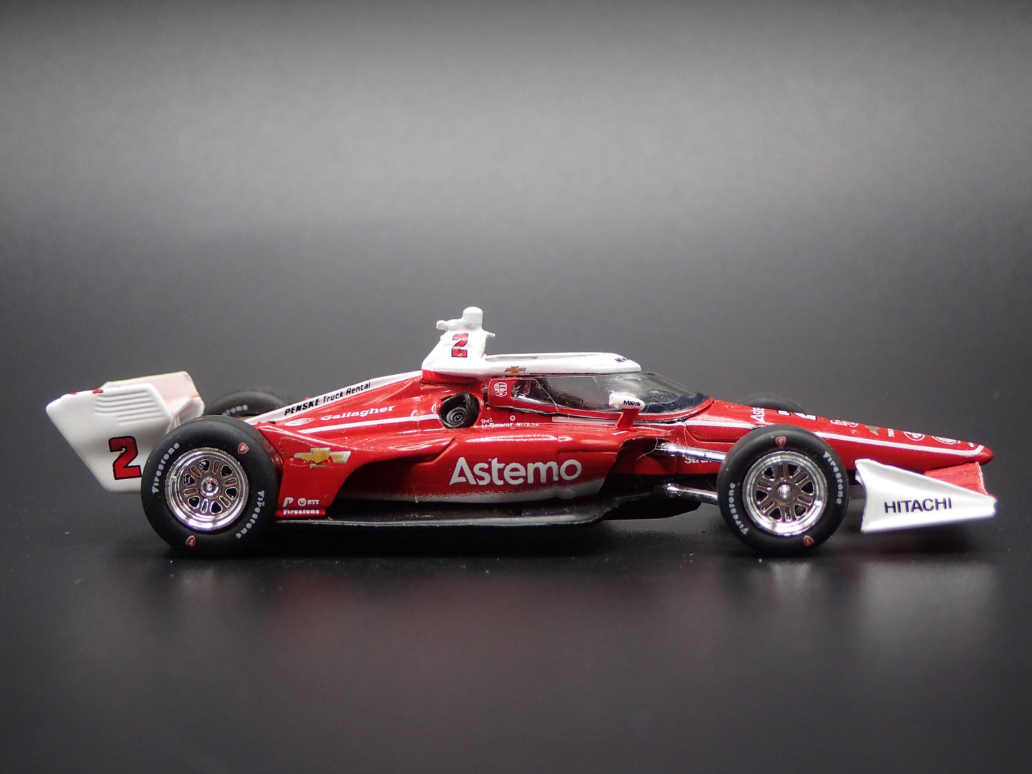 2025 INDY RACING CHEVY 2 JOSEF NEWGARDEN ASTEMO 1:64 SCALE DIECAST MODEL CAR