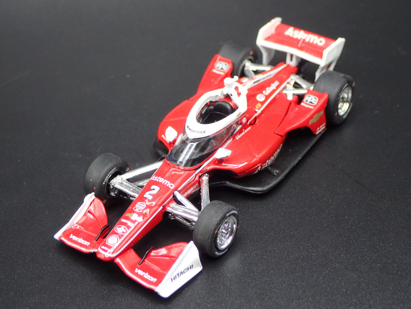 2025 INDY RACING CHEVY 2 JOSEF NEWGARDEN ASTEMO 1:64 SCALE DIECAST MODEL CAR