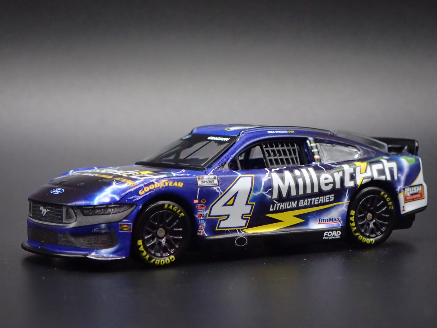2025 25 FORD MUSTANG #4 NOAH GRAGSON MILLERTECH NASCAR 1:64 SCALE DIECAST CAR