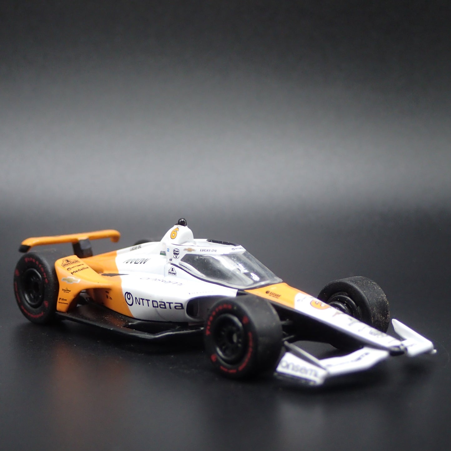 2023 23 INDY CAR RACING CHEVY 6 FELIX ROSENQVIST NTT DATA 1:64 DIECAST MODEL CAR