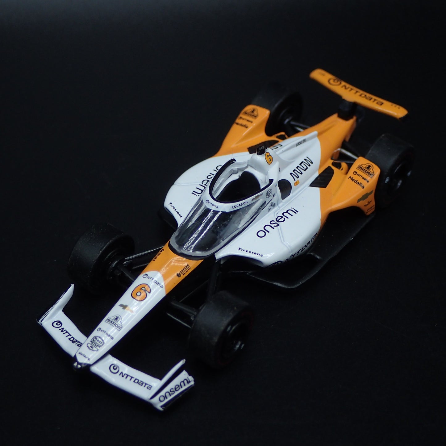 2023 23 INDY CAR RACING CHEVY 6 FELIX ROSENQVIST NTT DATA 1:64 DIECAST MODEL CAR