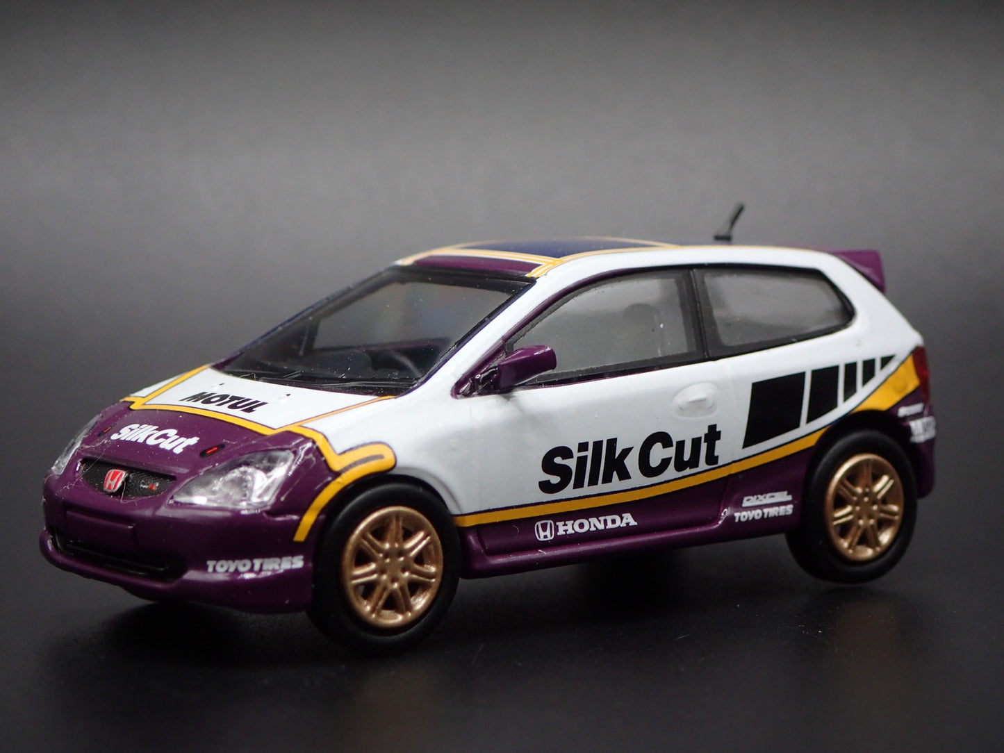 2001-2005 HONDA CIVIC TYPE R EP3 HATCHBACK SILK CUT 1/64 SCALE DIECAST MODEL CAR
