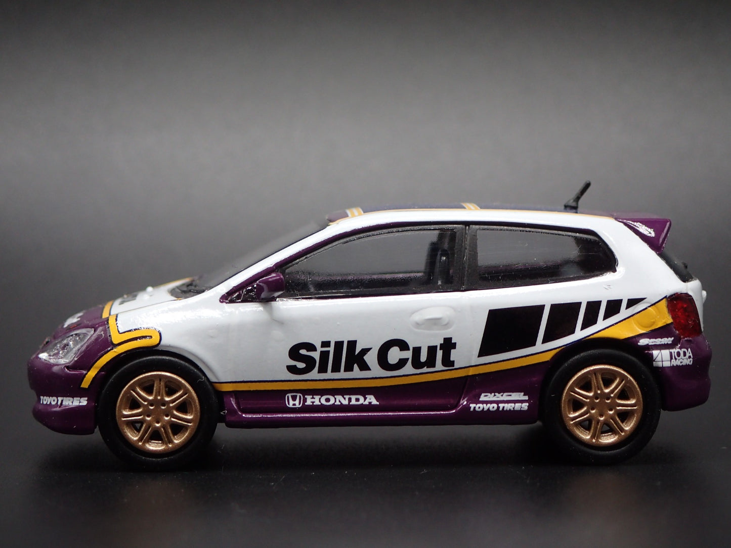 2001-2005 HONDA CIVIC TYPE R EP3 HATCHBACK SILK CUT 1/64 SCALE DIECAST MODEL CAR