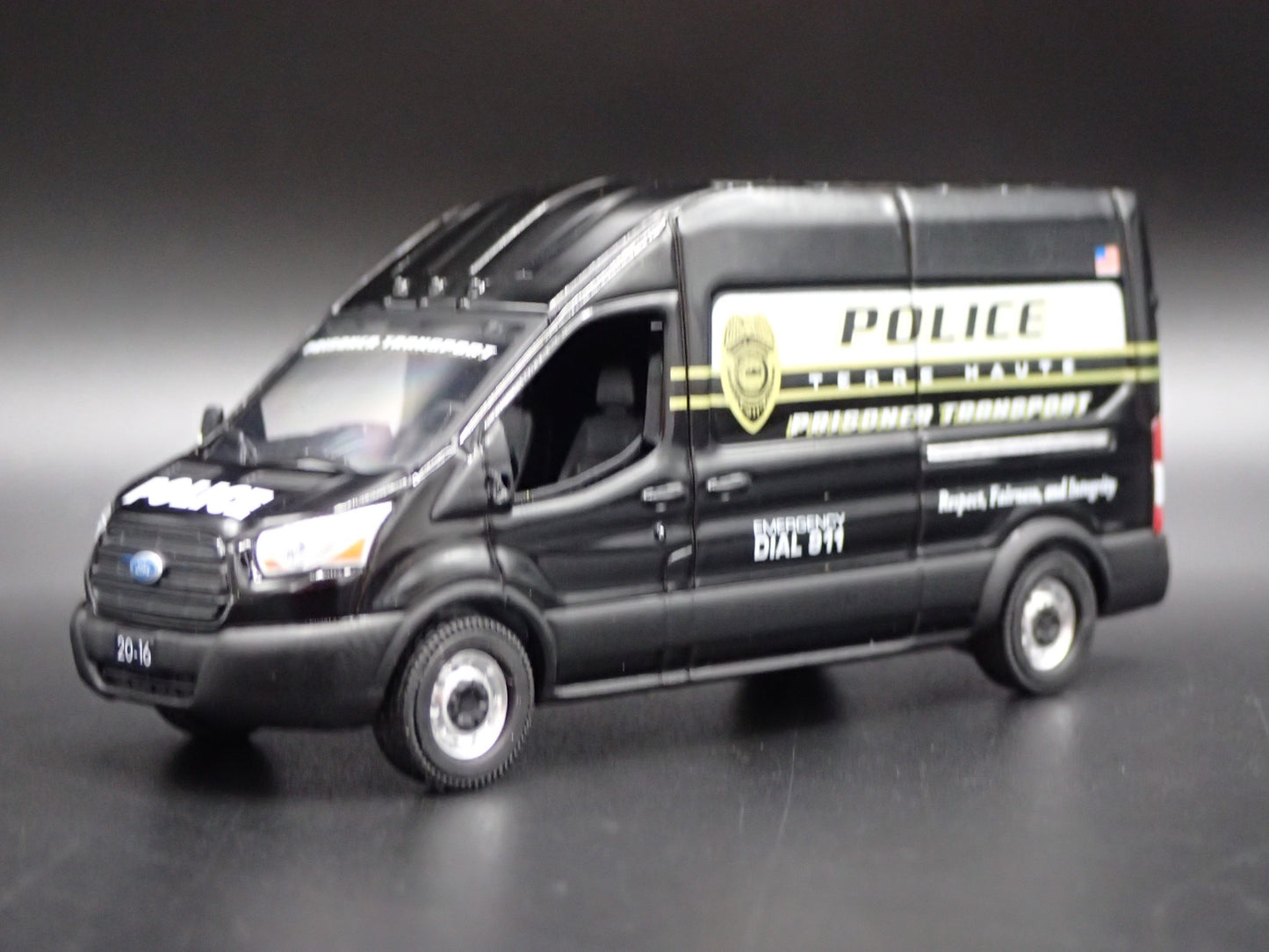 2020 20 FORD TRANSIT SPRINTER TERRE HAUTE IN POLICE 1:64 SCALE DIECAST MODEL CAR