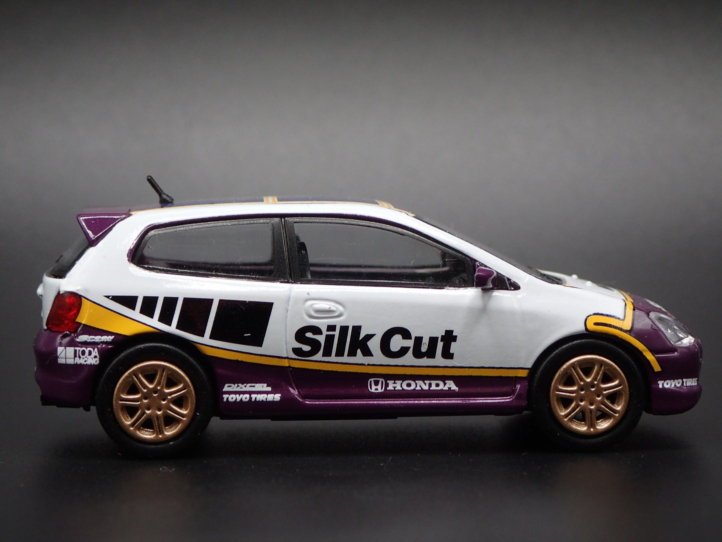 2001-2005 HONDA CIVIC TYPE R EP3 HATCHBACK SILK CUT 1/64 SCALE DIECAST MODEL CAR