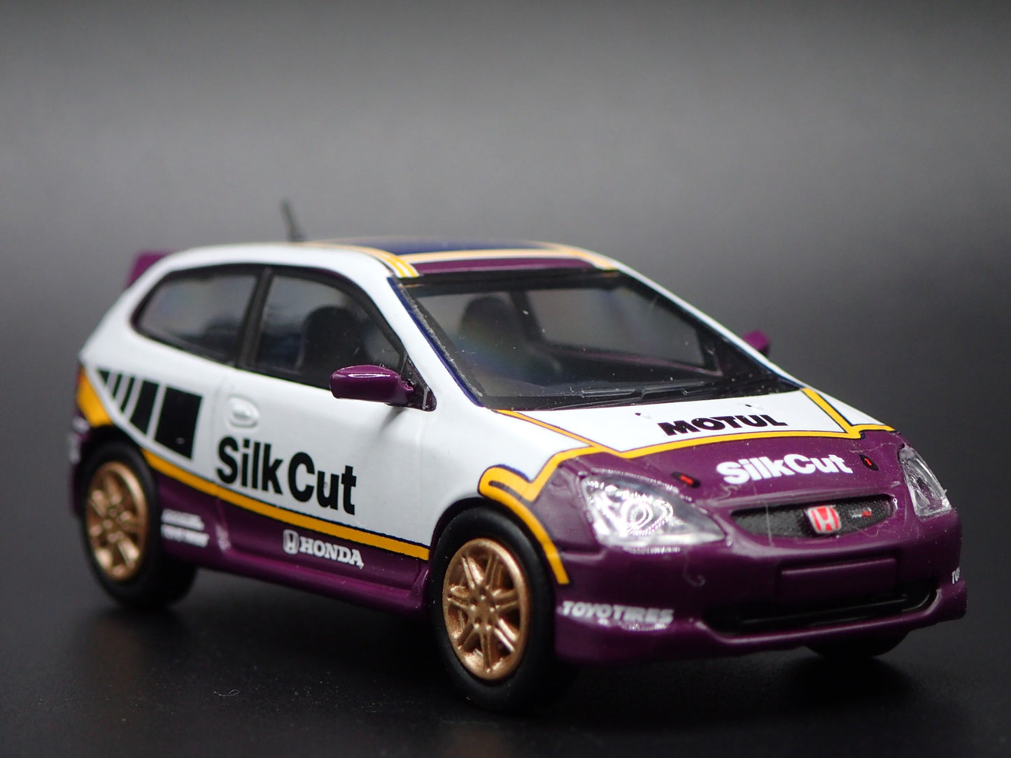 2001-2005 HONDA CIVIC TYPE R EP3 HATCHBACK SILK CUT 1/64 SCALE DIECAST MODEL CAR
