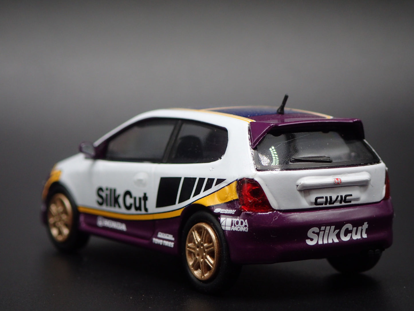 2001-2005 HONDA CIVIC TYPE R EP3 HATCHBACK SILK CUT 1/64 SCALE DIECAST MODEL CAR