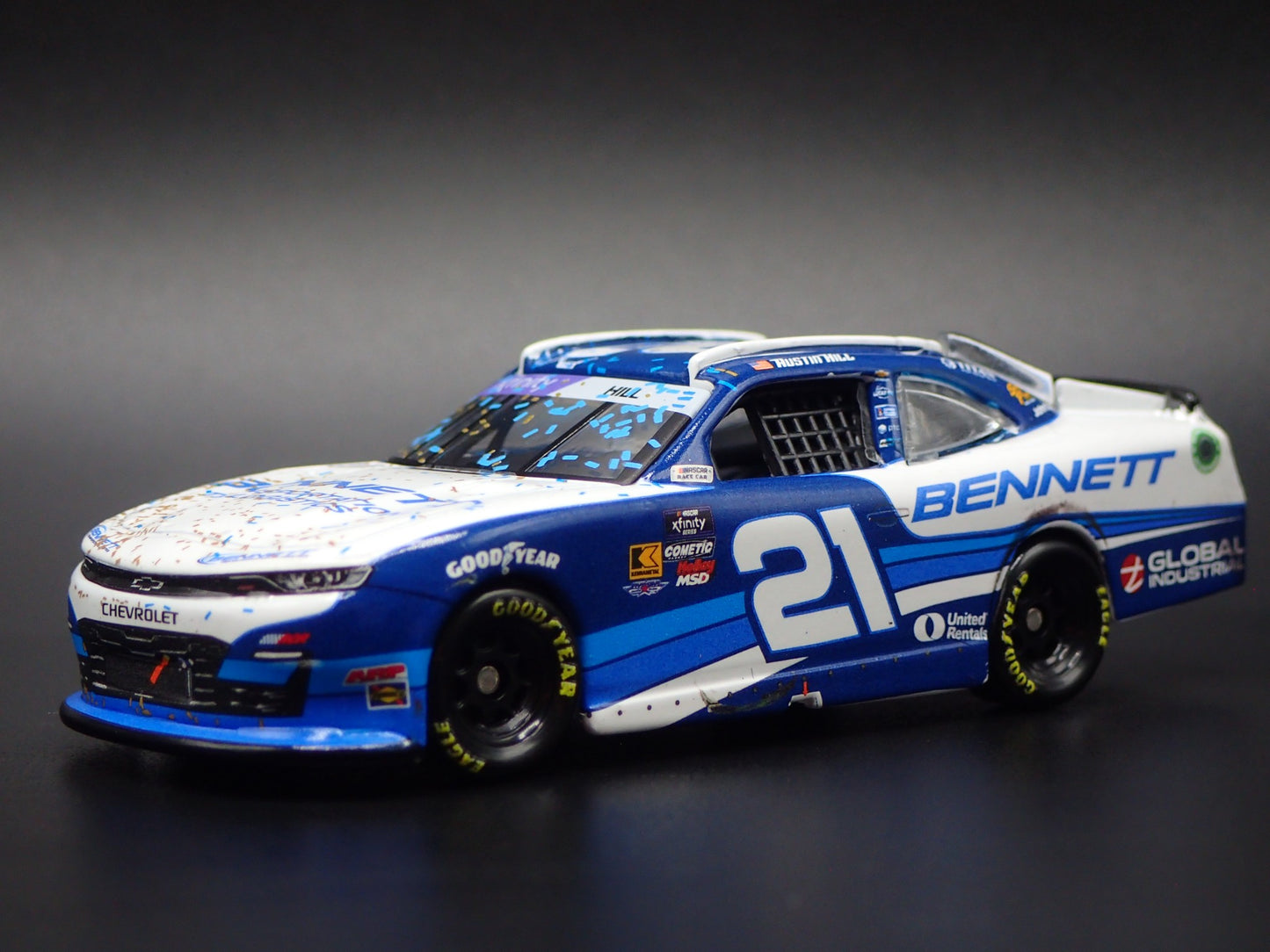 2025 25 CHEVROLET XF 21 AUSTIN HILL BENNETT TRANS NASCAR 1:64 DIECAST MODEL CAR