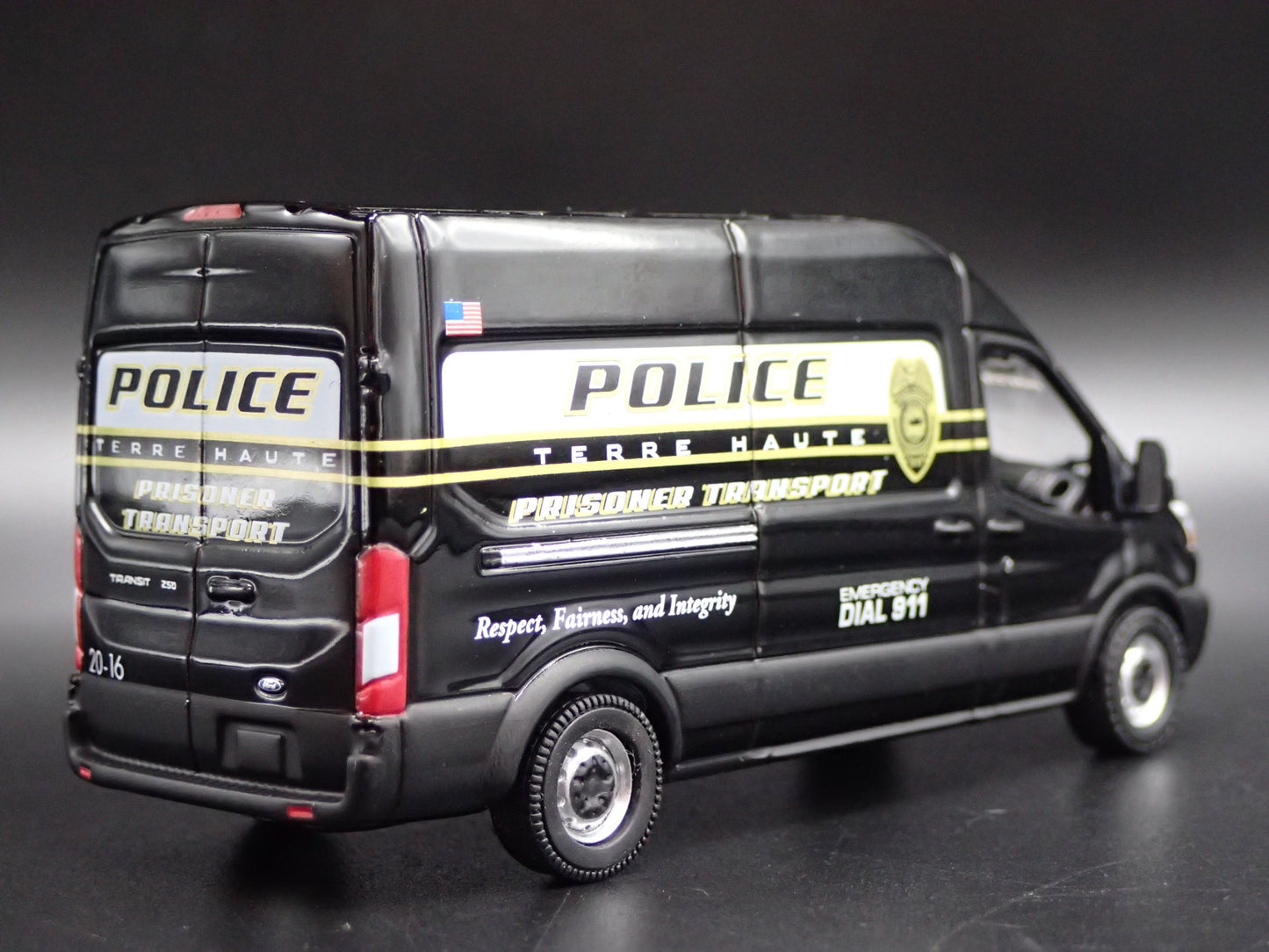 2020 20 FORD TRANSIT SPRINTER TERRE HAUTE IN POLICE 1:64 SCALE DIECAST MODEL CAR
