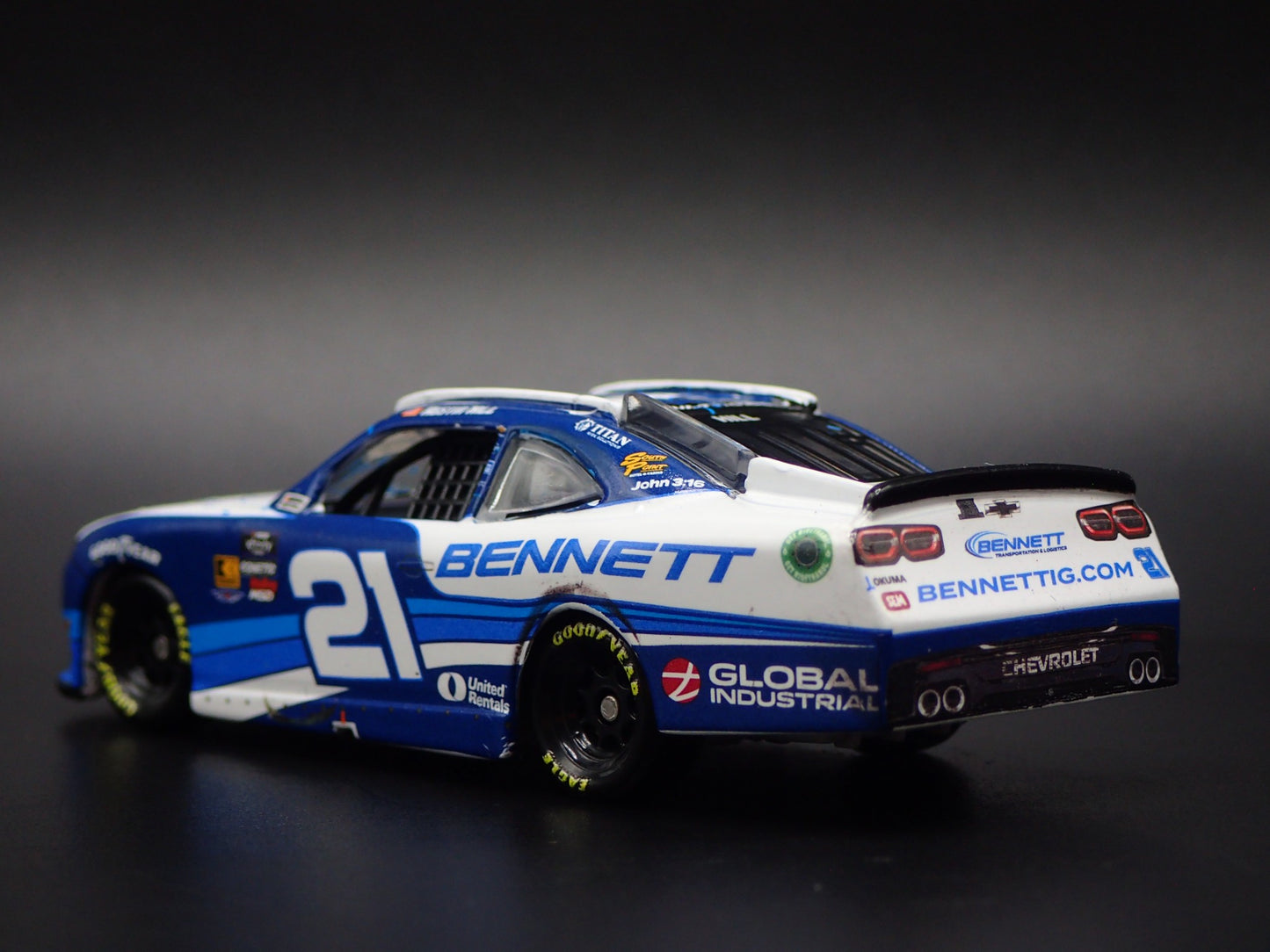 2025 25 CHEVROLET XF 21 AUSTIN HILL BENNETT TRANS NASCAR 1:64 DIECAST MODEL CAR