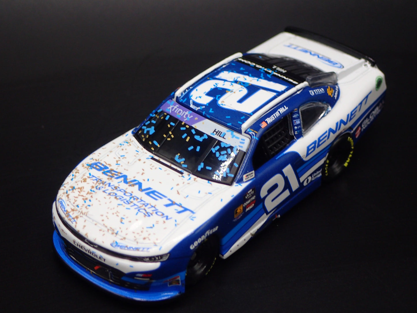 2025 25 CHEVROLET XF 21 AUSTIN HILL BENNETT TRANS NASCAR 1:64 DIECAST MODEL CAR