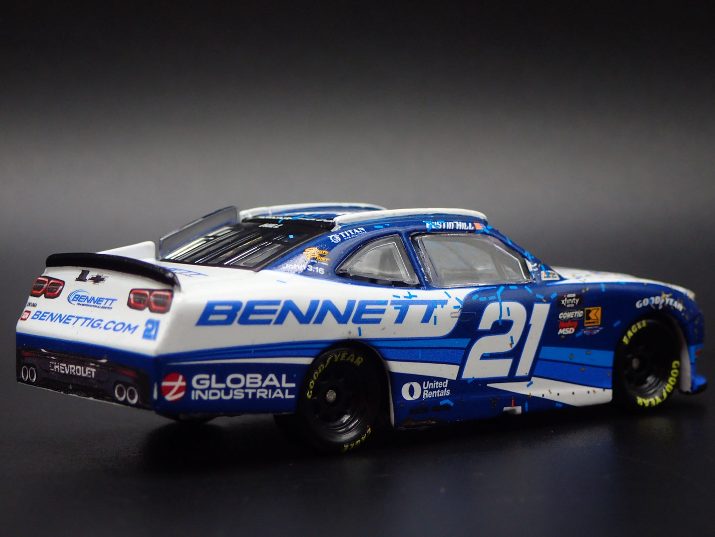 2025 25 CHEVROLET XF 21 AUSTIN HILL BENNETT TRANS NASCAR 1:64 DIECAST MODEL CAR